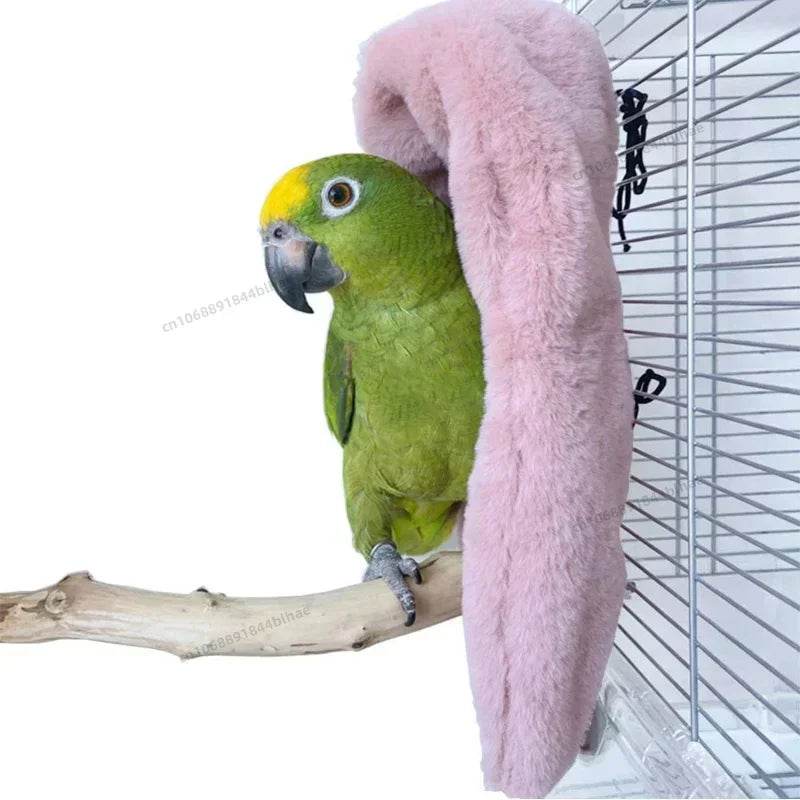 Hamac à oiseaux en peluche douce, coupe-vent d'hiver, Cage à perroquets, lit suspendu, grotte à perruches, tente de cachette, fournitures de nid d'oiseaux pour animaux de compagnie - Animaleriex