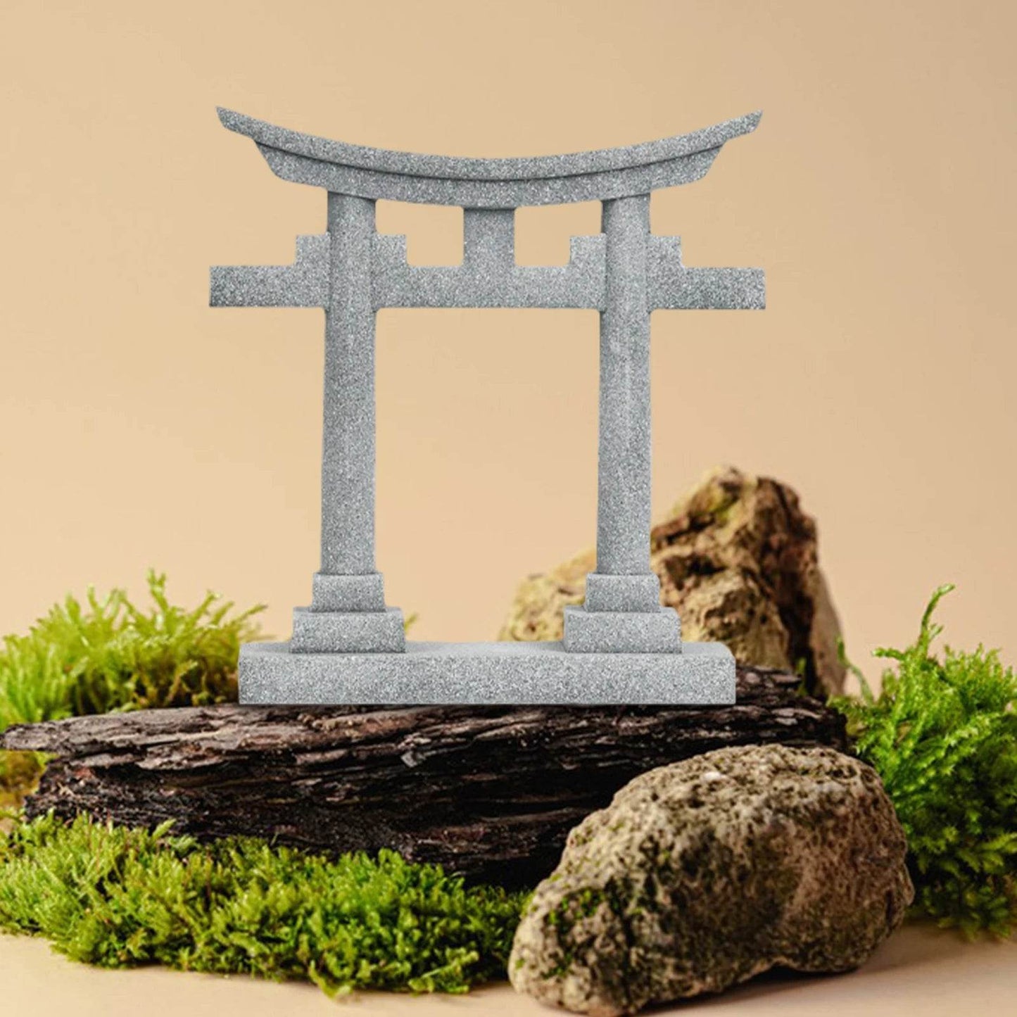 Statue Miniature de porte Torii japonaise, ornement de paysage, Imitation pierre pour décoration d'aquarium, accessoires d'aménagement paysager - Animaleriex
