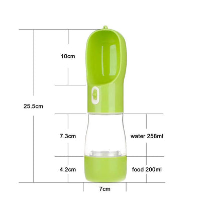 Bouteille d'eau Portable pour chien, récipient de nourriture et d'eau pour chien, bol d'alimentation pour animaux de compagnie, bols à boire de voyage en plein air, distributeur d'eau - Animaleriex