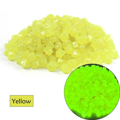 Pierres lumineuses pour Aquarium, 50/100/200 pièces, ornement pour Aquarium, galets qui brillent dans la nuit, décorations extérieures pour cour, pelouse, chemin, allées - Animaleriex