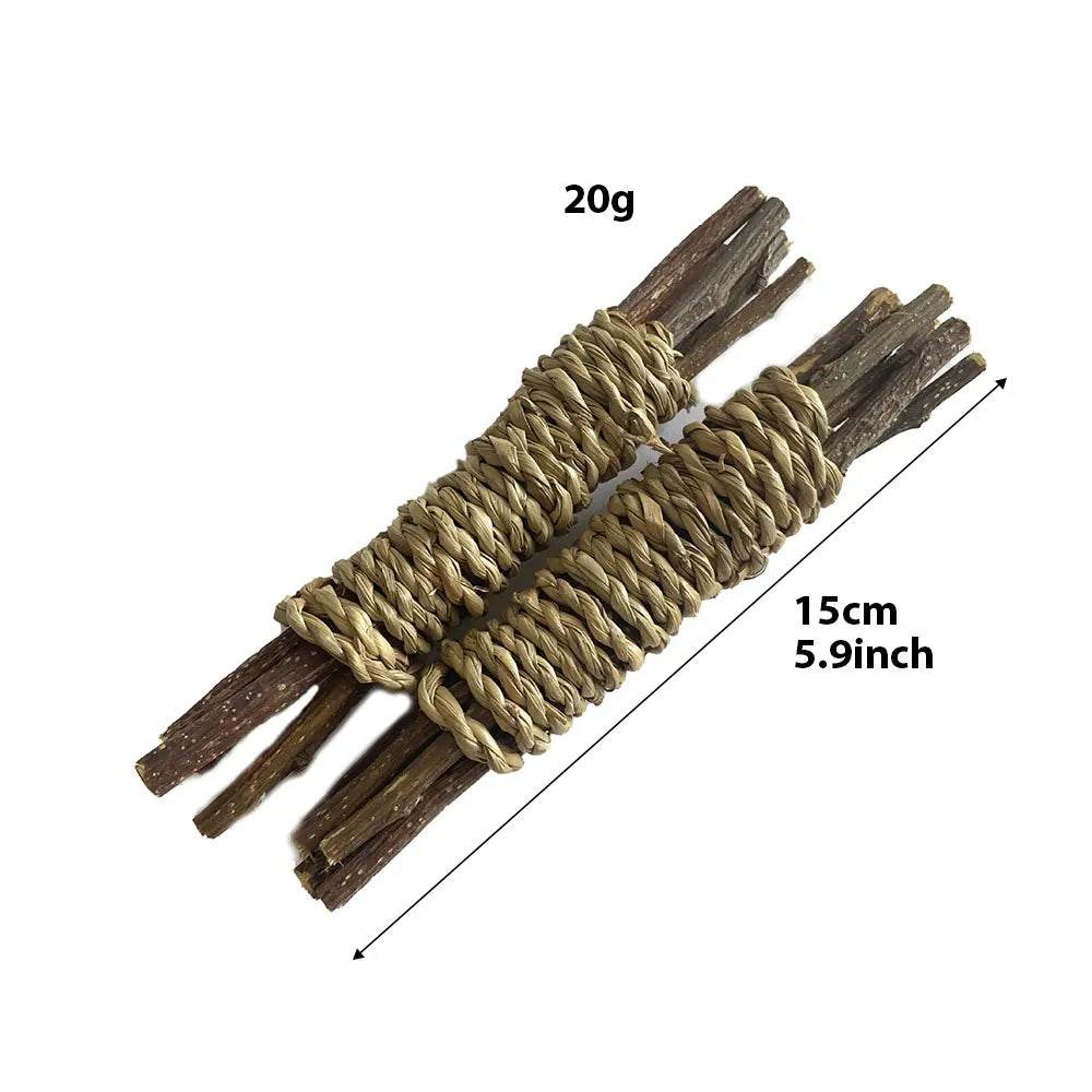 Jouets à mâcher pour petits animaux, pour Ribbit, lapin, Hamster, guinée, Chinchillas, nettoyage des dents, jouets de meulage molaire, fournitures pour animaux de compagnie - Animaleriex