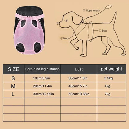 Sac à dos de poitrine réglable pour chat de compagnie, 1 pièce, pour le transport en plein air, maille de Ventilation pour randonnée, Camping, voyages, sac à bandoulière en petit - Animaleriex