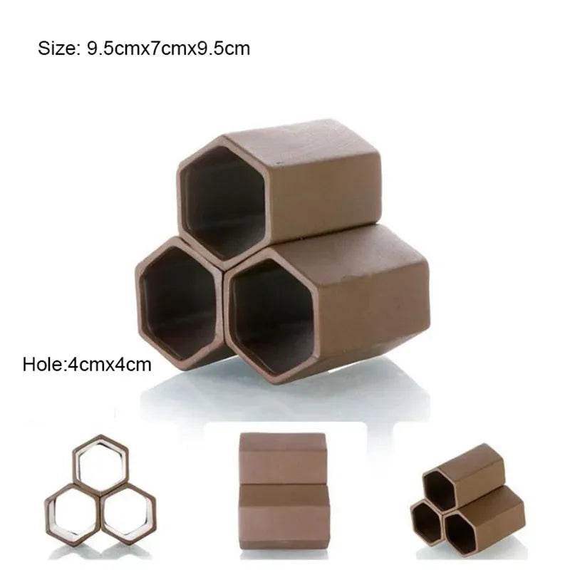 Décoration d'aquarium en céramique, abri pour poissons et crevettes, poterie, maison de Scorpion, Simulation de pierre, décor d'aquarium idéal - Animaleriex