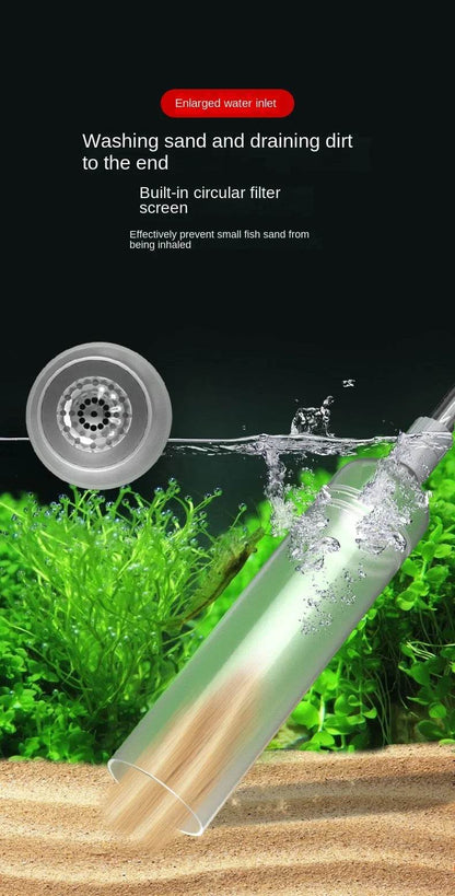 Siphon d'aquarium aspirateur réservoir de poisson changeur d'eau manuel changeur d'eau semi-automatique pompe d'aquarium outils de nettoyage - Animaleriex