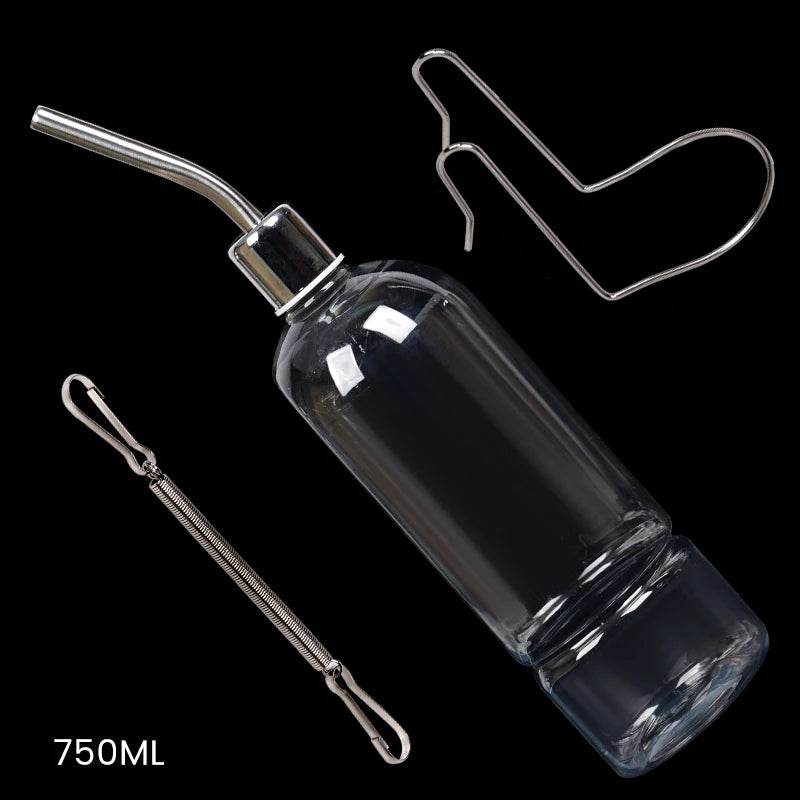 Bouteille à boire en plastique pour lapin, Cage à Hamster, distributeur de bouteille d'eau pour lapin, cochon d'inde, écureuil, petite mangeoire pour animal domestique, 180/350/750ML - Animaleriex