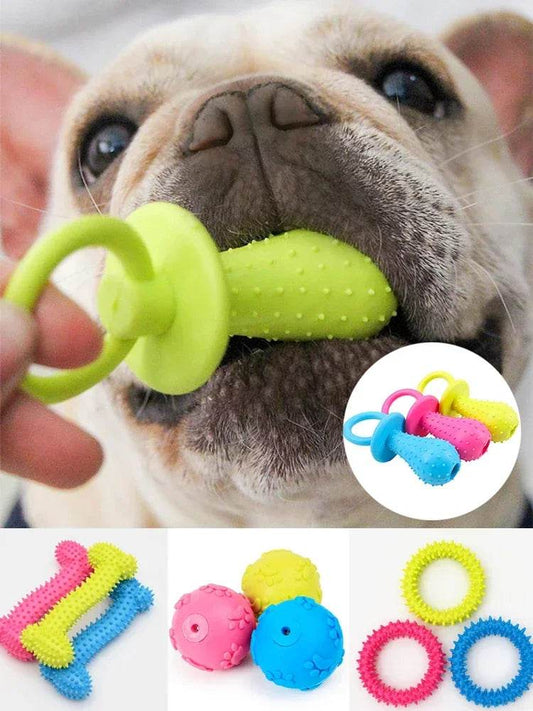 Jouets pour chiens pour petits chiens, jouet indestructible, nettoyage des dents, jouets d'entraînement à la mastication, fournitures pour animaux de compagnie - Animaleriex