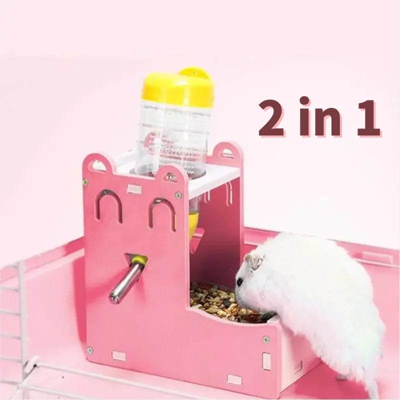 Abreuvoir Durable pour Hamster, petit porte-bouteille pour animaux de compagnie, distributeur de nourriture pour Hamster et lapin, Mini alimentation en eau mignonne, fournitures pour animaux de compagnie - Animaleriex