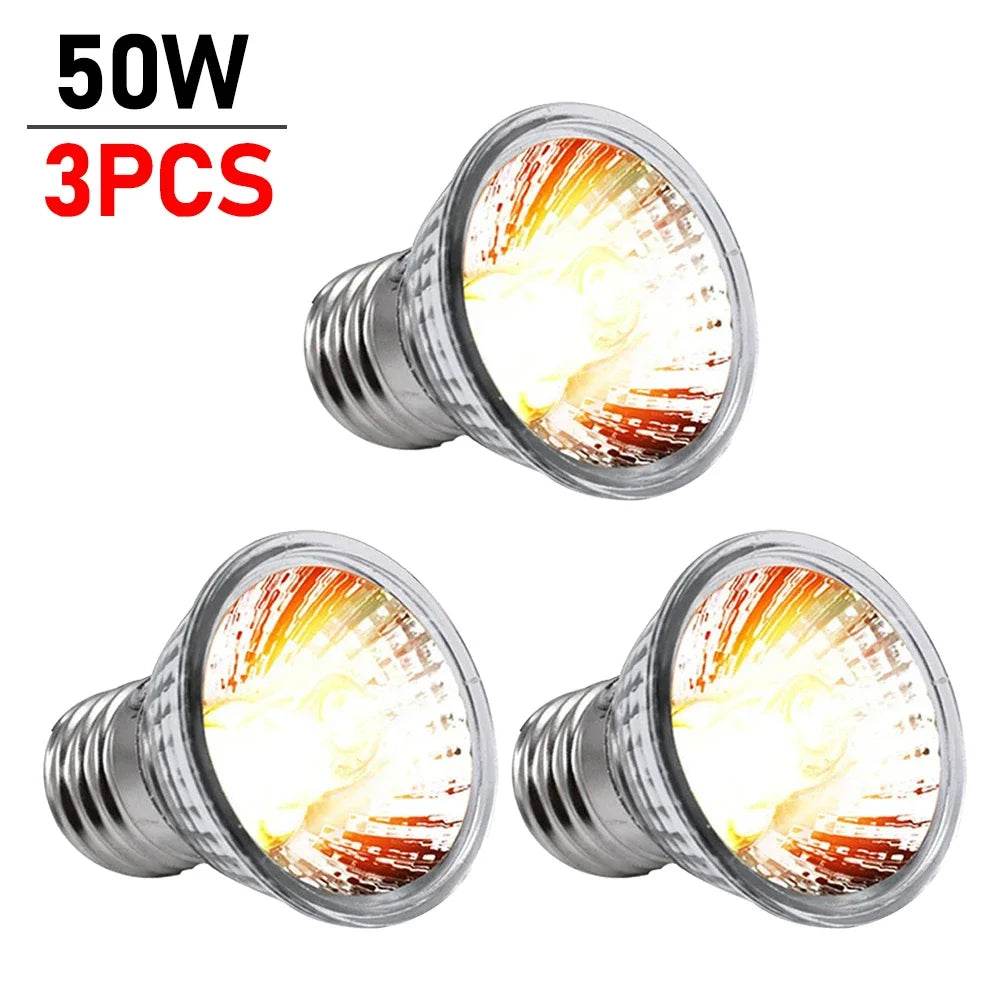 1-10 pièces 25/50/75W UVA + UVB lampe Reptile ampoule tortue se prélasser UV ampoules lumière chauffante spectre complet lampe solaire pour amphibiens - Animaleriex