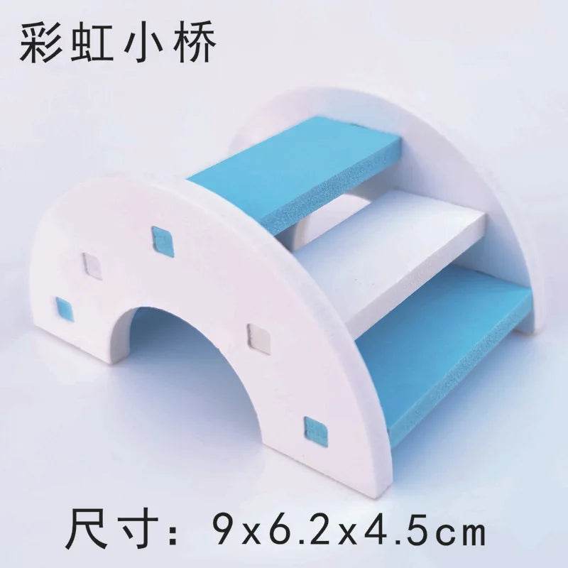 Jouet coulissant pour Hamster assemblé, cochon d'inde, ours doré, nid de maison de Hamster respirant et amusant, Chinchillas, jouet d'exercice pour Hamster, accessoire - Animaleriex