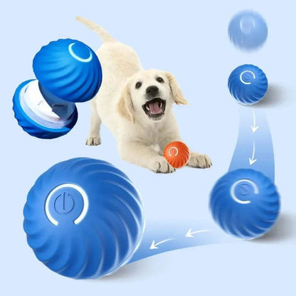 Balle électronique Interactive pour animaux de compagnie, jouet interactif pour chien, intelligent, mobile, saut par gravité, produits pour animaux de compagnie, Rechargeable - Animaleriex