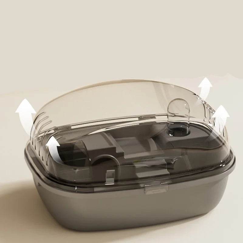 Grande Cage de Hamster avec Ventilation ouvrable, maison transparente pour habitat de Hamster, lapin, gerbilles, hérisson, souris, petits animaux - Animaleriex