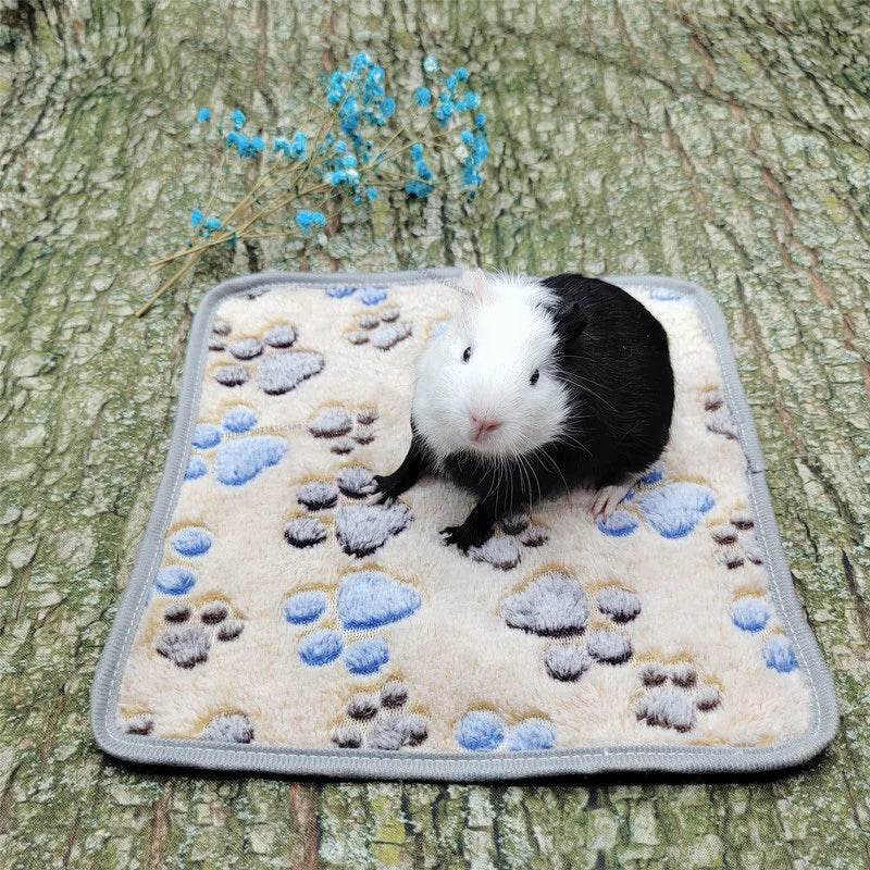 Tapis de sommeil doux pour Hamster, tapis de pipi pour animaux de compagnie, chiot, chaton, couverture de lit, cochon d'inde, tapis en peluche, lit pour petits animaux, lapin, Hamster - Animaleriex