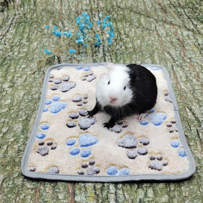 Tapis de sommeil doux pour Hamster, tapis de pipi pour animaux de compagnie, chiot, chaton, couverture de lit, cochon d'inde, tapis en peluche, lit pour petits animaux, lapin, Hamster - Animaleriex