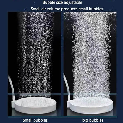 Aérateur d'oxygène en pierre à Air pour Aquarium, diffuseur de bulles, pompe à bulles d'air, plaque d'oxygène hydroponique, Mini accessoires Nano disque - Animaleriex