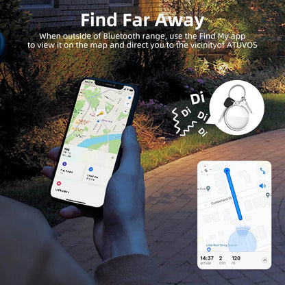 Mini traqueur GPS pour système Apple iOS, trouver mon application, étiquette d'air, recherche d'enfant, sac de vélo pour animaux de compagnie, traqueur de perte, Bluetooth intelligent, airtag - Animaleriex