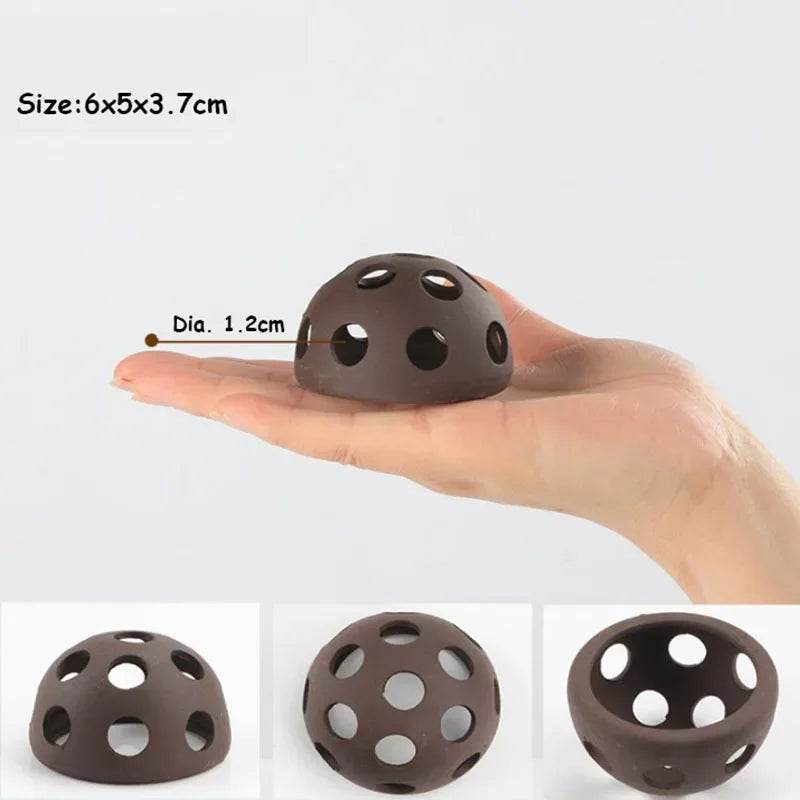 Décoration d'aquarium en céramique, abri pour poissons et crevettes, poterie, maison de Scorpion, Simulation de pierre, décor d'aquarium idéal - Animaleriex