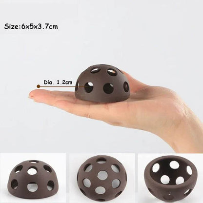 Décoration d'aquarium en céramique, abri pour poissons et crevettes, poterie, maison de Scorpion, Simulation de pierre, décor d'aquarium idéal - Animaleriex