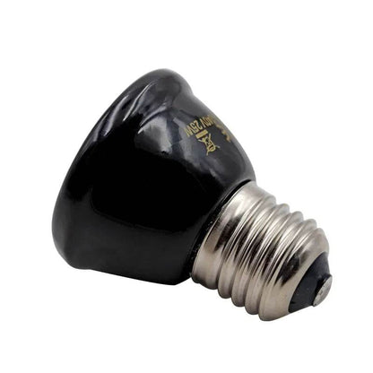 Mini lampe chauffante noire pour animaux de compagnie, émetteur en céramique, ampoule infrarouge 25/50/ 75/100W, couveuse de poulets, lampe Reptile - Animaleriex