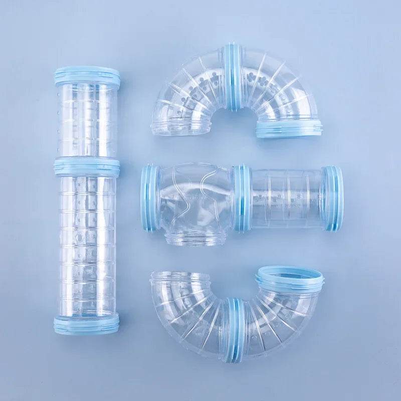Hamster jouet labyrinthe bricolage remodelé Cage Tubes externes Tunnel ensemble sport U tuyau Hamster accessoires Pipeline Chinchillas fournitures - Animaleriex