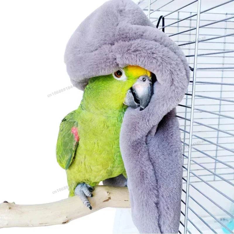 Hamac à oiseaux en peluche douce, coupe-vent d'hiver, Cage à perroquets, lit suspendu, grotte à perruches, tente de cachette, fournitures de nid d'oiseaux pour animaux de compagnie - Animaleriex
