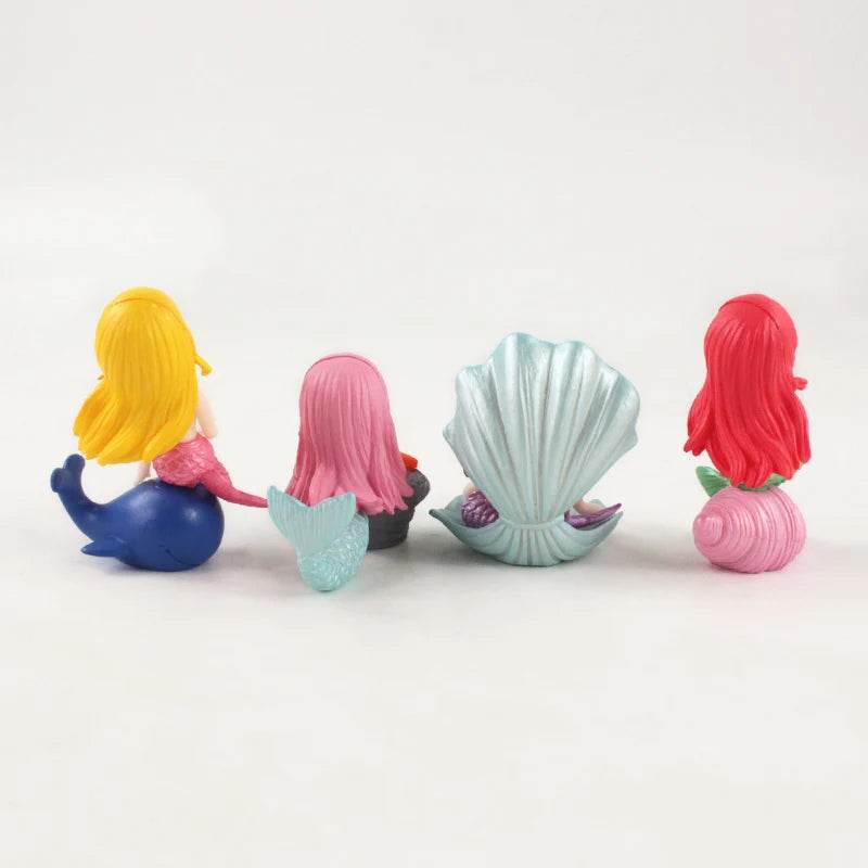 Décoration d'aquarium en plastique, petite sirène, Figurines miniatures, décoration de gâteau à faire soi-même, accessoires artisanaux de bureau - Animaleriex