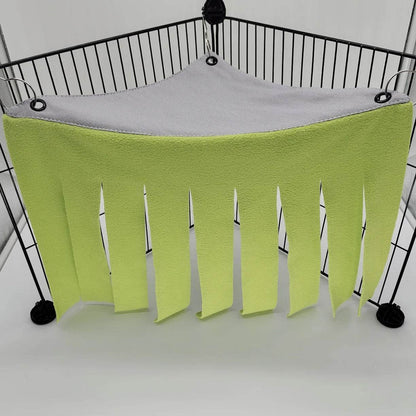 Tente à bande de pampilles pour animaux de compagnie, cachette, cachette, cochon d'inde, Hamster, hérisson, rideau de hamac, petits animaux de compagnie, lit suspendu, coin de nid, tapis de maison - Animaleriex