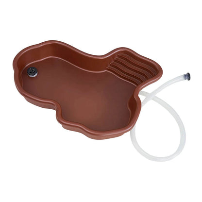 Piscine de baignade pour reptiles, accessoires pour amphibiens, grand bol d'eau avec rampe pour tortue, Hamster, Scorpion, léopard - Animaleriex