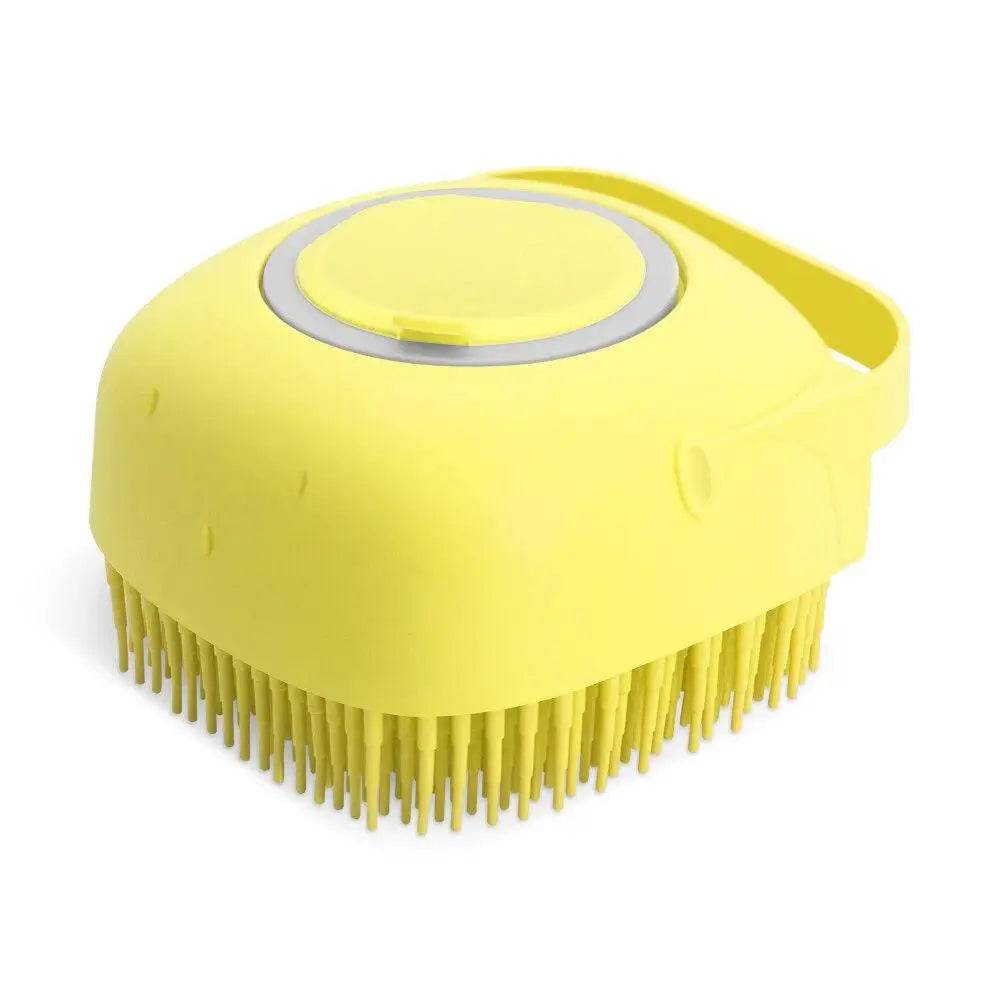 Brosse à shampoing pour chien, 2.7oz, 80ml, peigne de Massage pour chat, épurateur de toilettage pour le bain, cheveux courts, caoutchouc de Silicone souple - Animaleriex