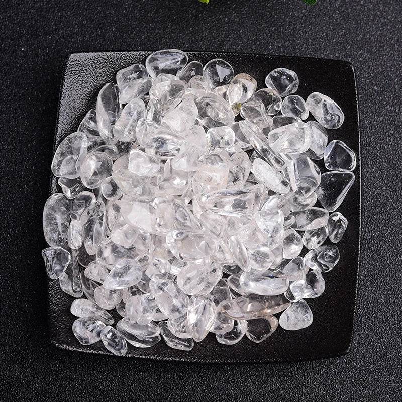 Pierres naturelles, cristaux de gravier, puces de Quartz, minéraux, guérison Reiki, Agates tombées, spécimen de pierres précieuses, décoration d'aquarium à domicile, 50/100g - Animaleriex