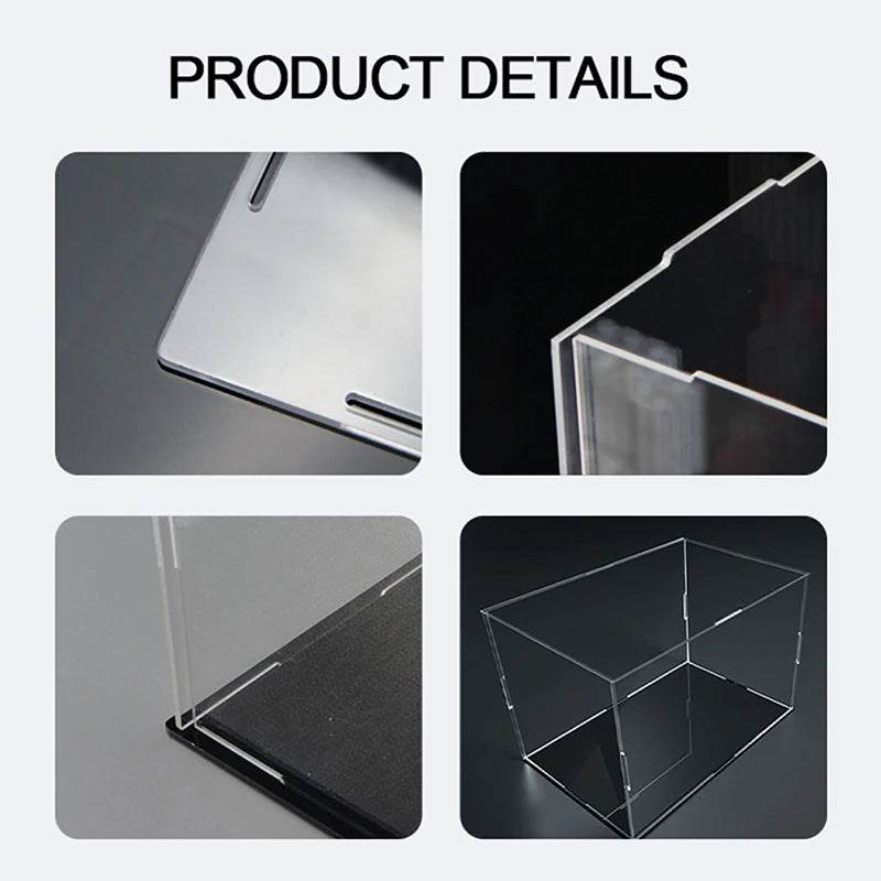 Présentoir en acrylique transparent, anti-poussière, jouet, voiture, camions, fourgonnettes, boîte de modèle, Collection, rangement, comptoir, boîte d'exposition - Animaleriex