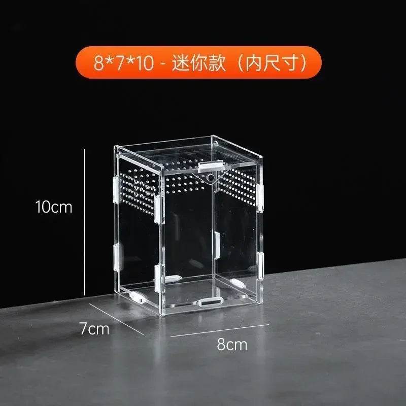 Boîte d'élevage de Terrarium pour reptiles, boîtier en acrylique, boîtier Nano arboricole pour tarentule, araignée, Scorpion, Dragon barbu - Animaleriex