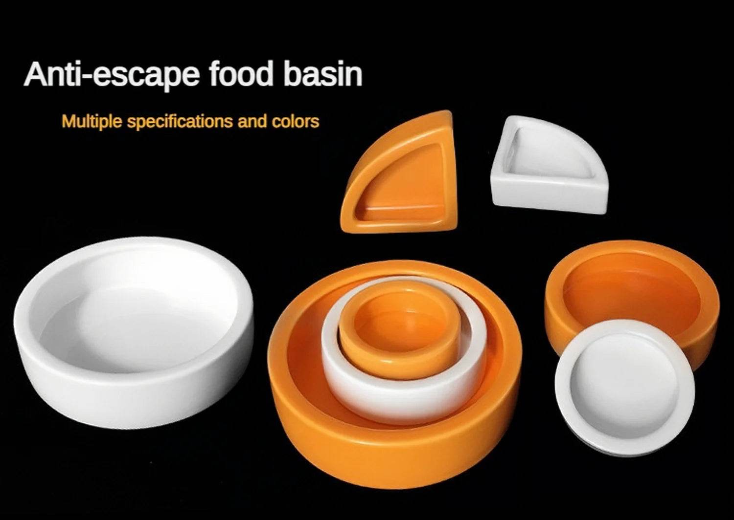 Bol d'eau et de nourriture pour Reptile, plat à vers, bols en céramique pour animaux de compagnie, Anti-fuite, Mini bol pour vers de farine, lézard, Dragon barbu - Animaleriex