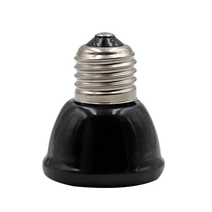 Mini lampe chauffante noire pour animaux de compagnie, émetteur en céramique, ampoule infrarouge 25/50/ 75/100W, couveuse de poulets, lampe Reptile - Animaleriex
