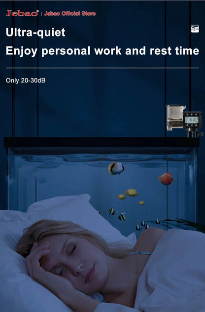 Jebao Jecod nouveau chargeur de réservoir de poissons d'aquarium mangeoire automatique intelligente synchronisation numérique Wifi télécommande sans fil alimentation des poissons - Animaleriex