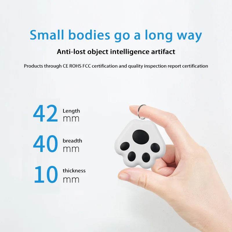 Xiaomi – Mini traceur GPS en forme de patte de chien, localisateur Bluetooth sans fil Anti-perte, pour animal de compagnie, sac pour enfant, portefeuille, accessoires pour collier de clé - Animaleriex