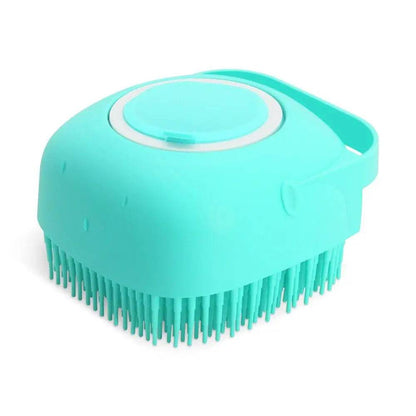 Brosse à shampoing pour chien, 2.7oz, 80ml, peigne de Massage pour chat, épurateur de toilettage pour le bain, cheveux courts, caoutchouc de Silicone souple - Animaleriex