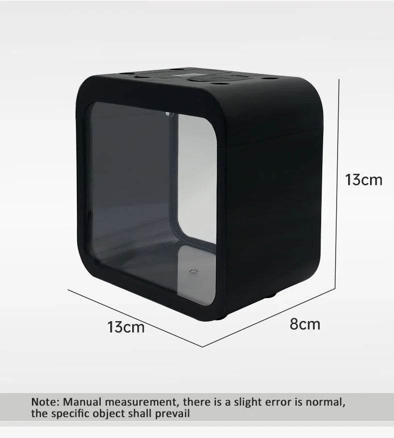 Transparent petit Aquarium créatif lumière LED Aquarium poissons blocs de construction isolé boîte réservoir pour reproduire l'alimentation Betta poisson rouge - Animaleriex