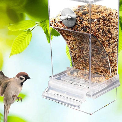 Mangeoires automatiques pour oiseaux, sans gâchis, pour perroquets, conteneur de nourriture en acrylique, accessoires de Cage pour petites et moyennes perruches - Animaleriex
