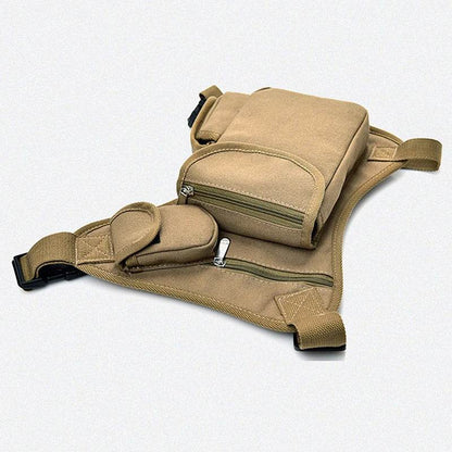 Sacs de taille en toile pour hommes, sac de jambe, ceinture de vélo et moto, ceinture d'argent, sac banane pour le travail de haute qualité - Animaleriex