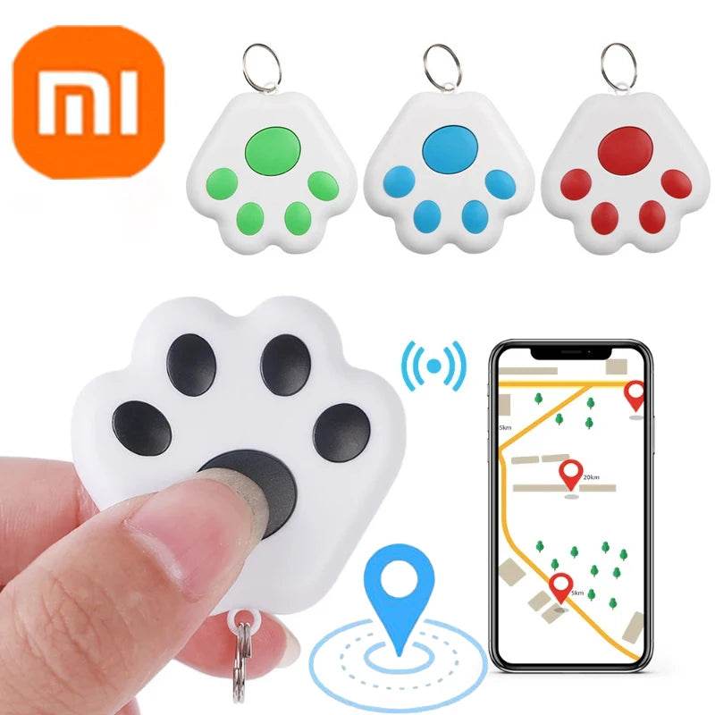 Xiaomi – Mini traceur GPS en forme de patte de chien, localisateur Bluetooth sans fil Anti-perte, pour animal de compagnie, sac pour enfant, portefeuille, accessoires pour collier de clé - Animaleriex