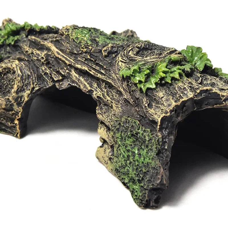 Aquarium creux arbre Tunnel grotte ornement poisson crevettes Reptile cachette abri Aquarium décorations petit aquarium accessoires - Animaleriex