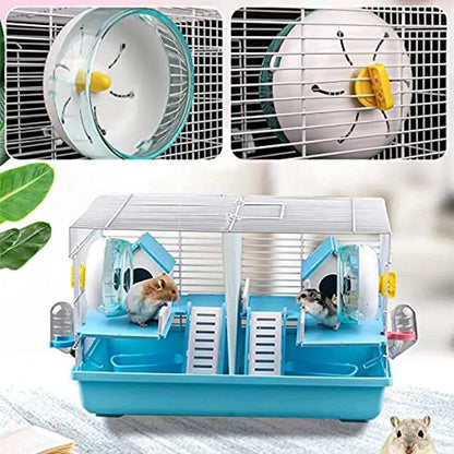 Hamster disque de course jouet Sport course silencieux Transparent petit animal de compagnie rotatif Jogging roue roue jouets animal de compagnie Hamster Cage fournitures - Animaleriex
