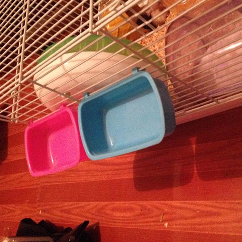 Petit bol distributeur de nourriture pour animaux de compagnie, Cage à Hamster, bol suspendu, dispositif de consommation d'eau, tasse d'alimentation pour oiseaux, écureuils et lapins - Animaleriex