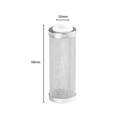 Filtre d'entrée d'aquarium 12/16mm, filet à mailles en acier inoxydable, accessoires de filtre de réservoir de poisson, filtre d'admission, couvercle de préfiltre - Animaleriex