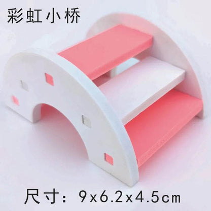 Jouet coulissant pour Hamster assemblé, cochon d'inde, ours doré, nid de maison de Hamster respirant et amusant, Chinchillas, jouet d'exercice pour Hamster, accessoire - Animaleriex