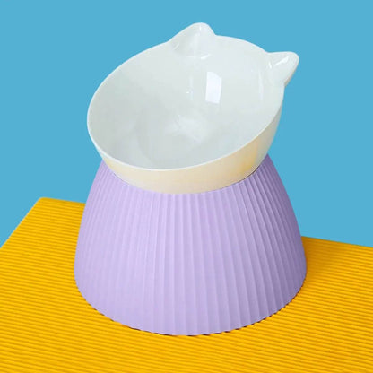 Bols surélevés pour chat avec support surélevé, 15 supports de protection du cou inclinés, bol distributeur d'eau et de nourriture pour animaux de compagnie, pour chats ou petits chiens, 1 pièce - Animaleriex