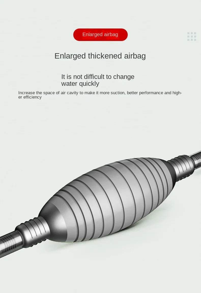 Siphon d'aquarium aspirateur réservoir de poisson changeur d'eau manuel changeur d'eau semi-automatique pompe d'aquarium outils de nettoyage - Animaleriex