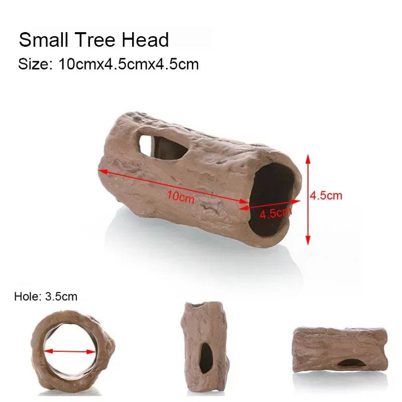 Décoration d'aquarium en céramique, abri pour poissons et crevettes, poterie, maison de Scorpion, Simulation de pierre, décor d'aquarium idéal - Animaleriex