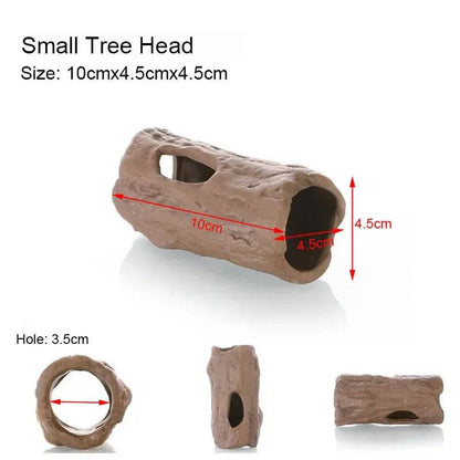 Décoration d'aquarium en céramique, abri pour poissons et crevettes, poterie, maison de Scorpion, Simulation de pierre, décor d'aquarium idéal - Animaleriex