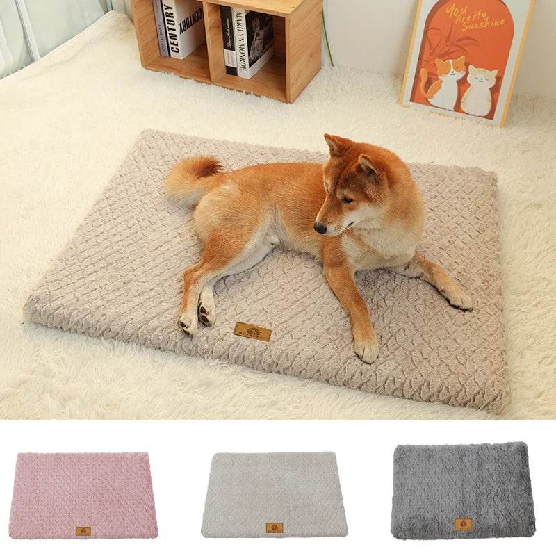 Lit pour animaux de compagnie en mousse à mémoire de forme, avec housse amovible en fausse fourrure lavable, lit orthopédique imperméable pour chien, caisse à fond antidérapant - Animaleriex